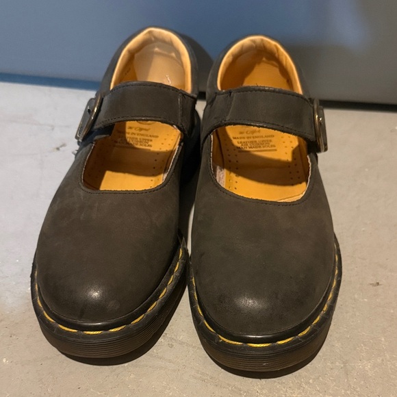 Vintage 90s Dr. Martens Gray Blue 8141 Single Strap Mary Jane UK 4 US 6 England - Picture 4 of 10